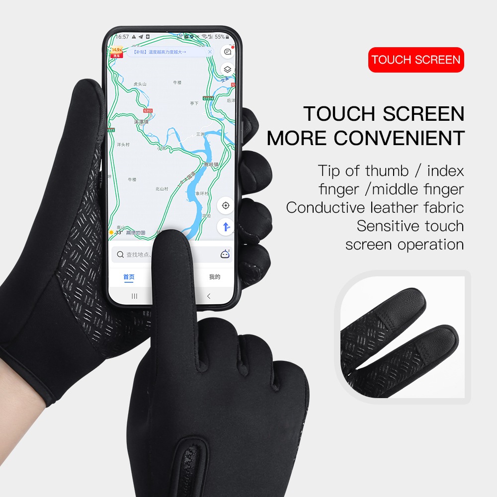 يندبروف الدافئة الدراجات قفازا - مراجعة Ski Glove Waterproof وسعره