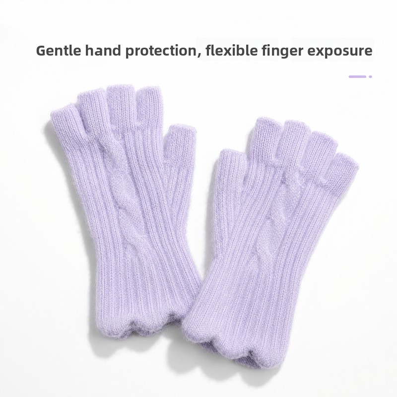 قفازات نسائية دافئة محبوكة من  - مراجعة Wool Glove Lined وسعره