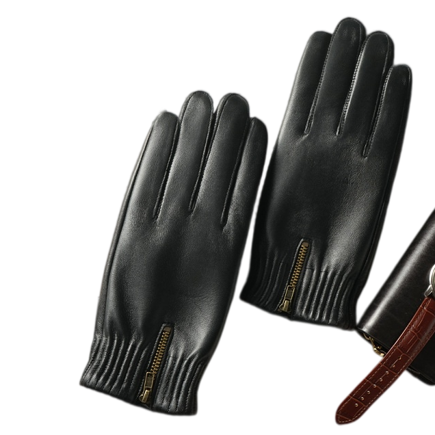 قفازات شتوية سميكة ودافئة بتصم - مراجعة Leather Driving Glove وسعره